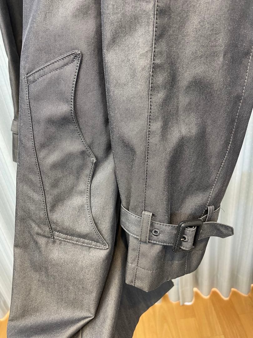 PSポールスミス トレンチコート　無地　灰色　コットン　S ライナー・ベルト付