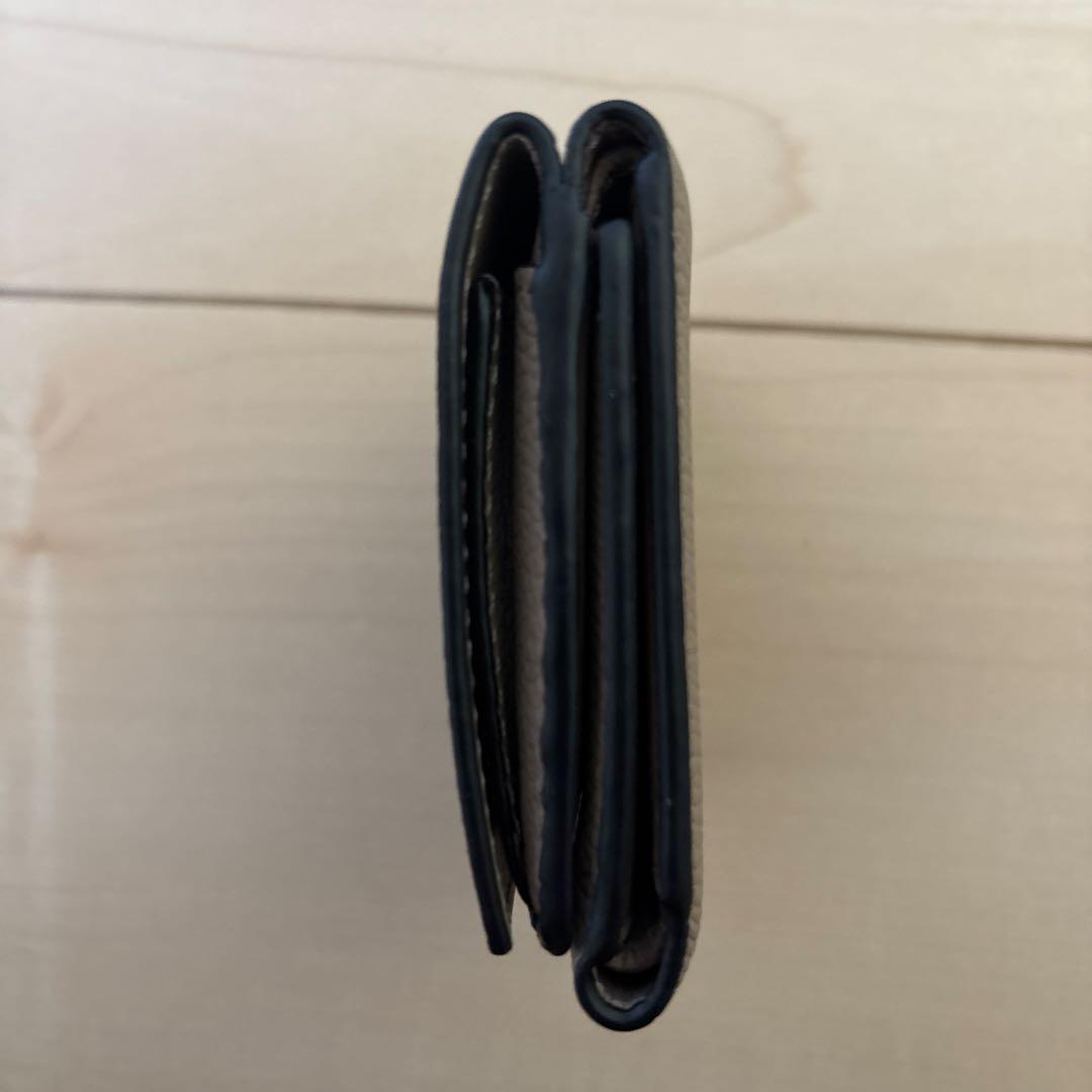 LOEWE　極美品✨ アナグラム バーティカルウォレット 三つ折り サンド