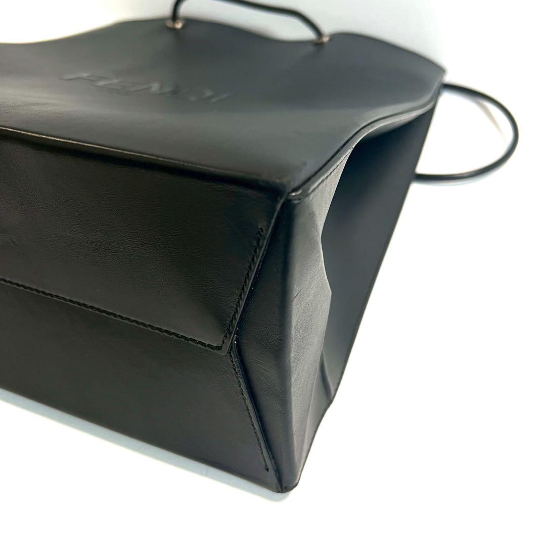 FENDI フェンディ トートバッグ ショッピング レザー ロゴ ハンド