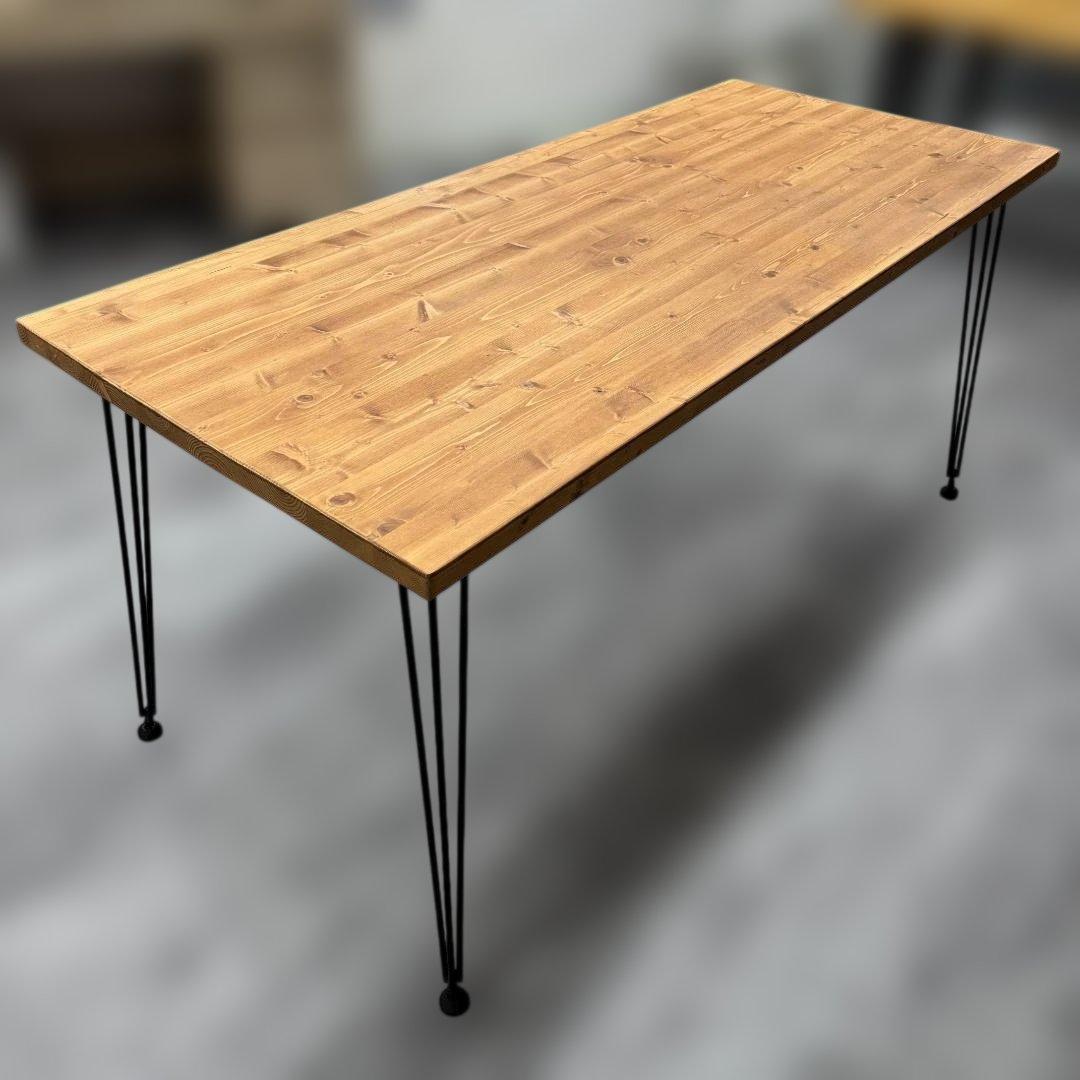 大阪市引取 無垢 天然木 幅160 ダイニングテーブル パソコンデスク 学習机