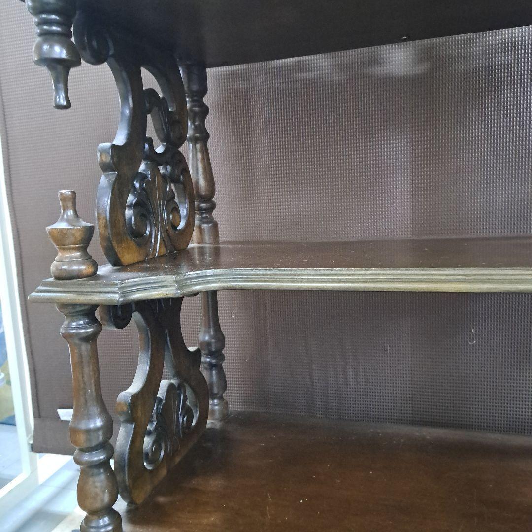 ♡木製彫刻シェルフ 引き出し付き♡