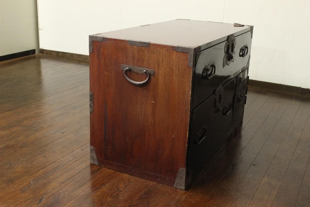 兜金具！庄内箪笥 古家具/古民家/時代箪笥/チェスト/和家具/古道具/古民具