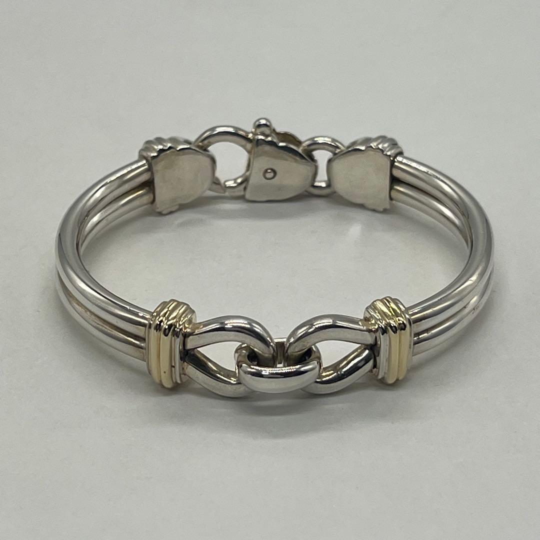ティファニー TIFFANY ダブル ループ ブレスレット コンビ 希少