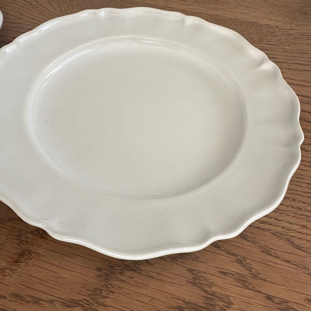 【未使用】河合竜彦　花リムプレート　26cm 2枚