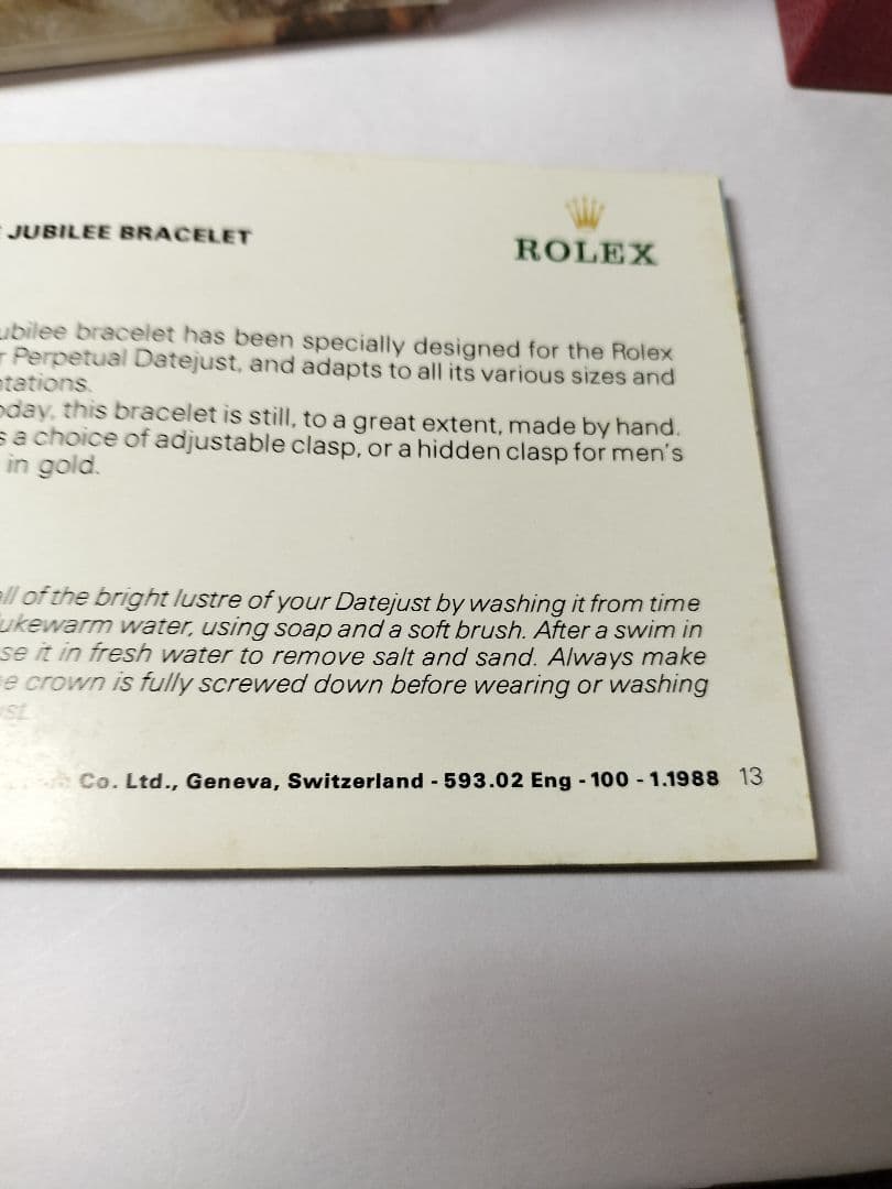 ROLEX 金無垢69278ビンテージ純正希少美品赤箱　内外箱付属品付き