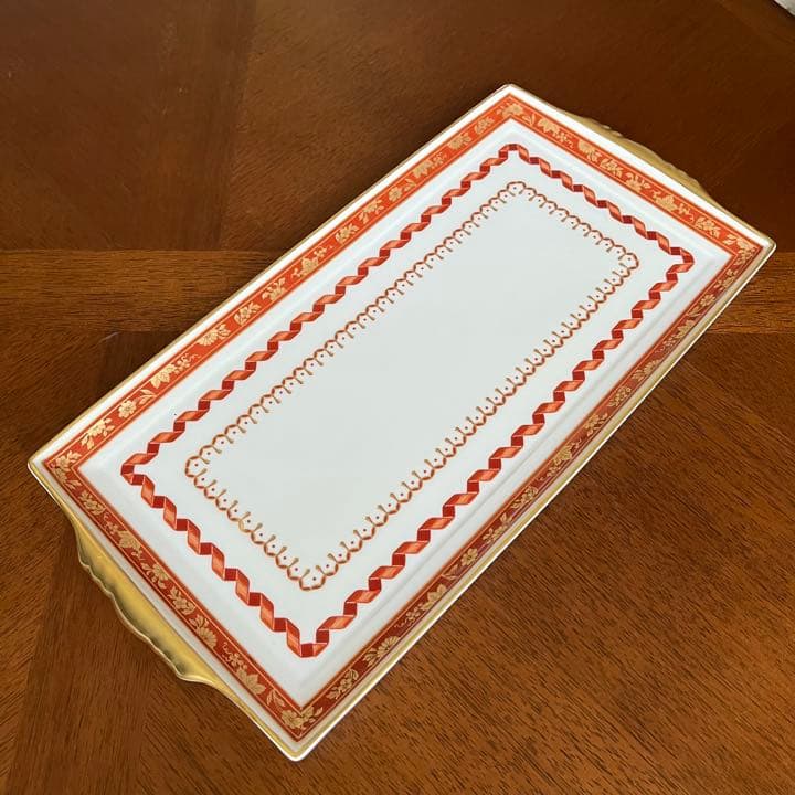 【希少品】未使用リチャードジノリ★インペロコンテッサネロ★手付きロングプレート