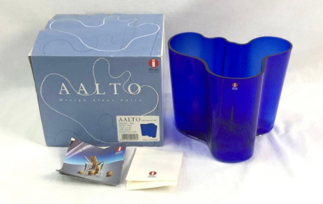*レア*イッタラ ベースAlvar Aalto/アアルトコバルトブルー160㎜