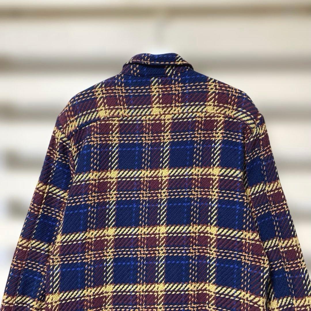 美品！wax london ワックスロンドン バスケットチェックシャツ L