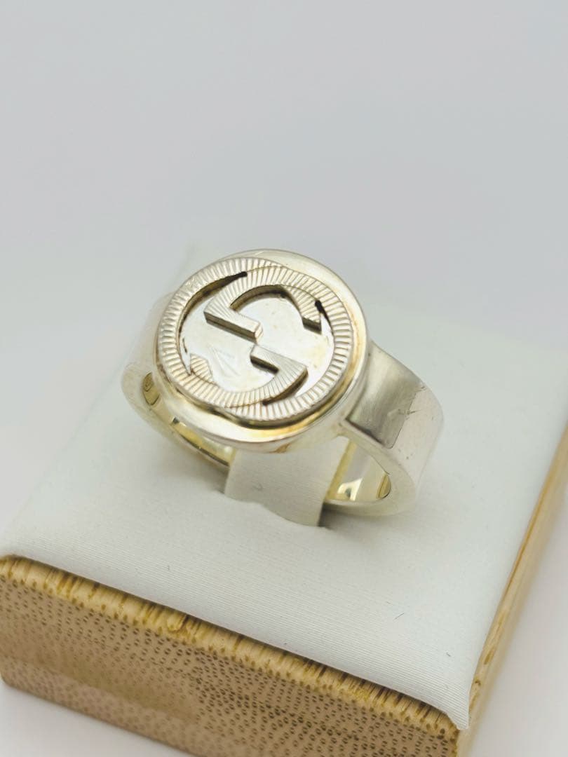 GUCCI インターロッキング リング・指輪 シルバー 18号