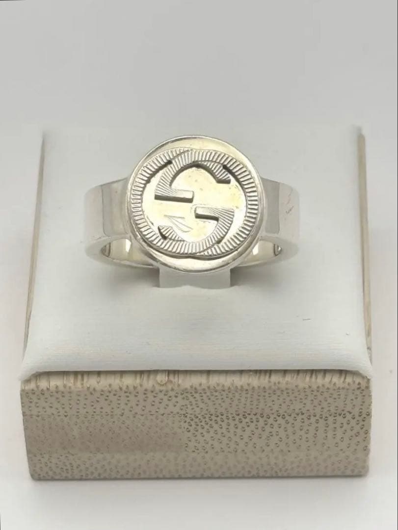 GUCCI インターロッキング リング・指輪 シルバー 18号