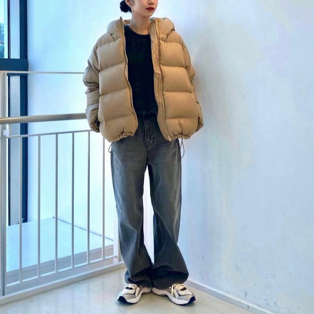 BEAUTY&YOUTH ナイロンフード リサイクル ダウンジャケット