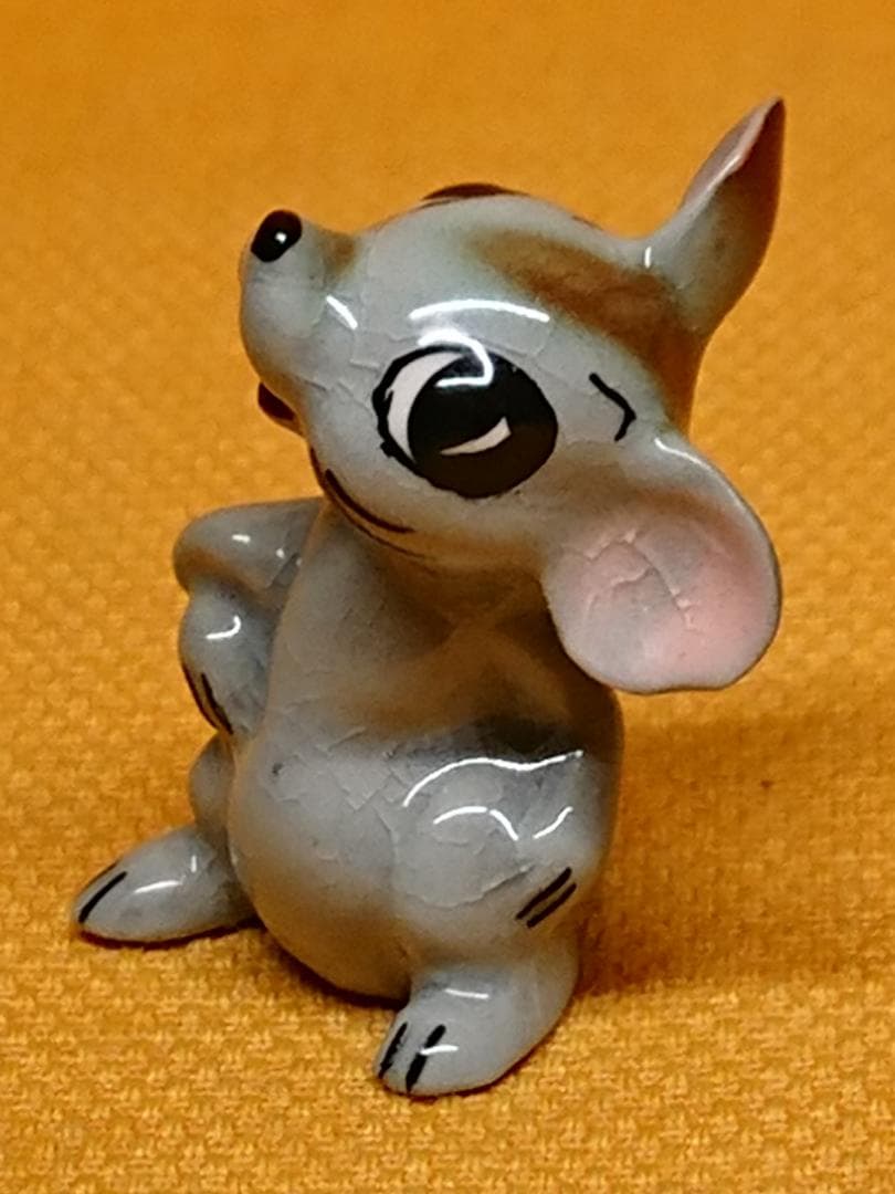 ネズミ　ねこ　陶器　オブジェ　置物　インテリア　工芸品　美術品　A2714