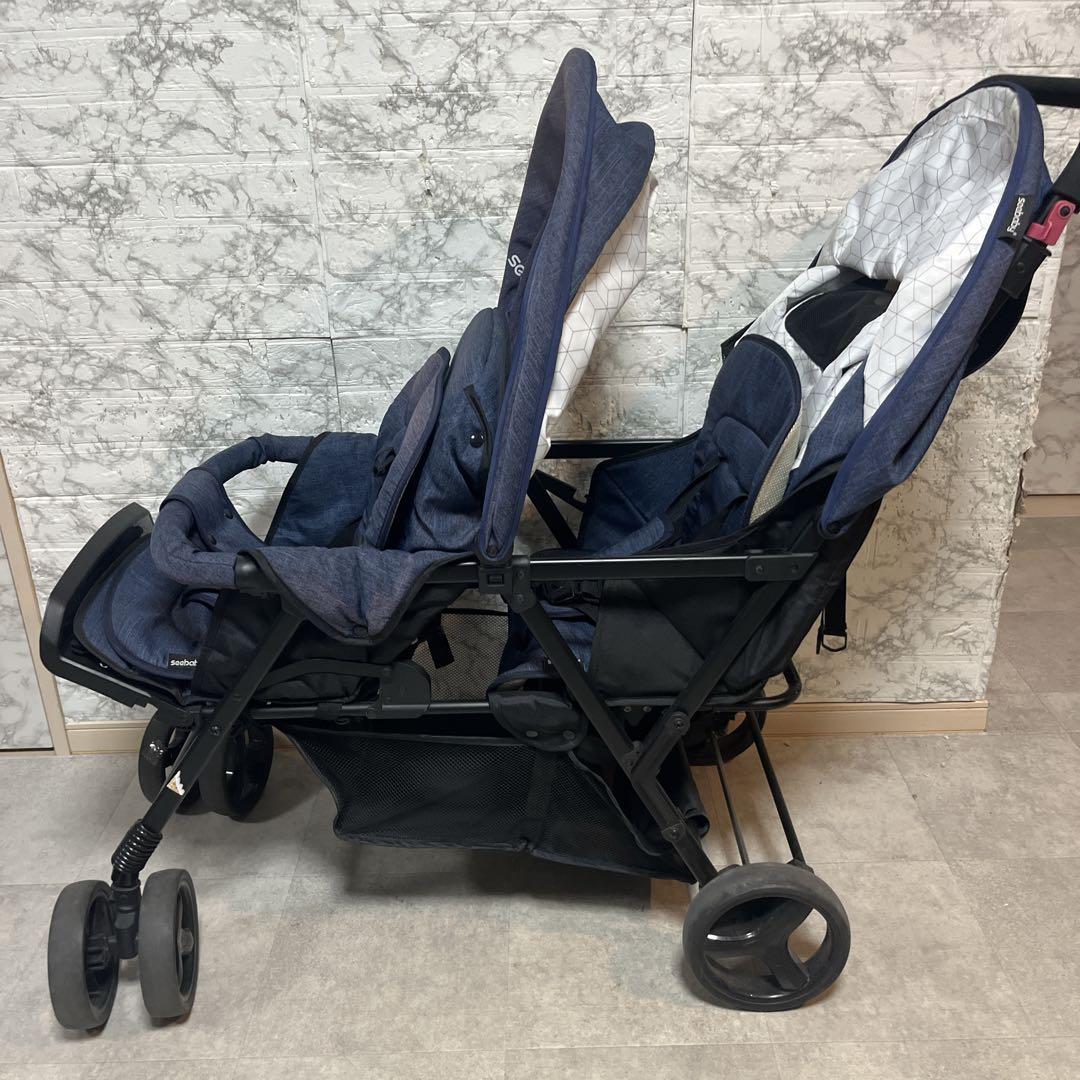 seebaby 2人乗りベビーカー　双子用ベビーカー