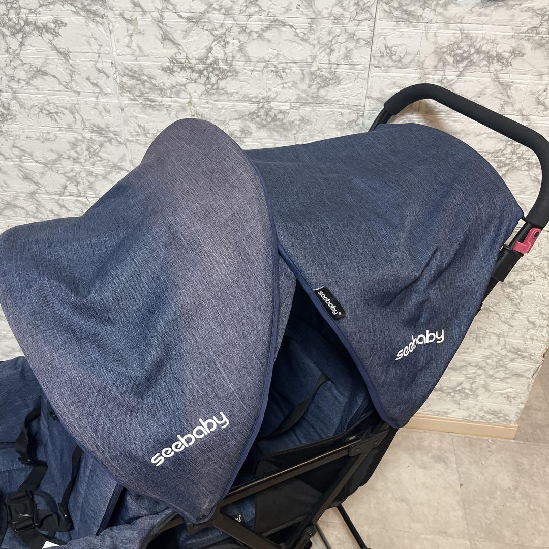 seebaby 2人乗りベビーカー　双子用ベビーカー