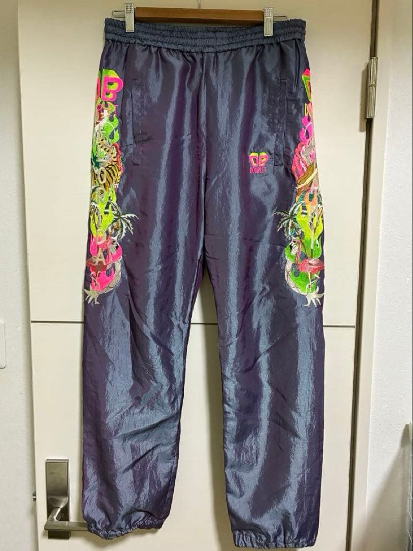 パンツ doublet CHAOS EMBROIDERY CHAMBRAY PANTS