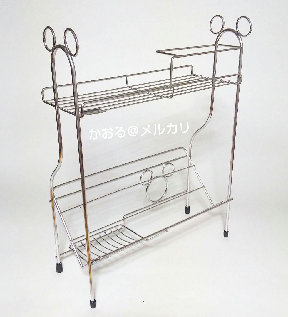 限定品 ミッキーマウスのバスルームラック 洗面台ラック ステンレス 浴室用