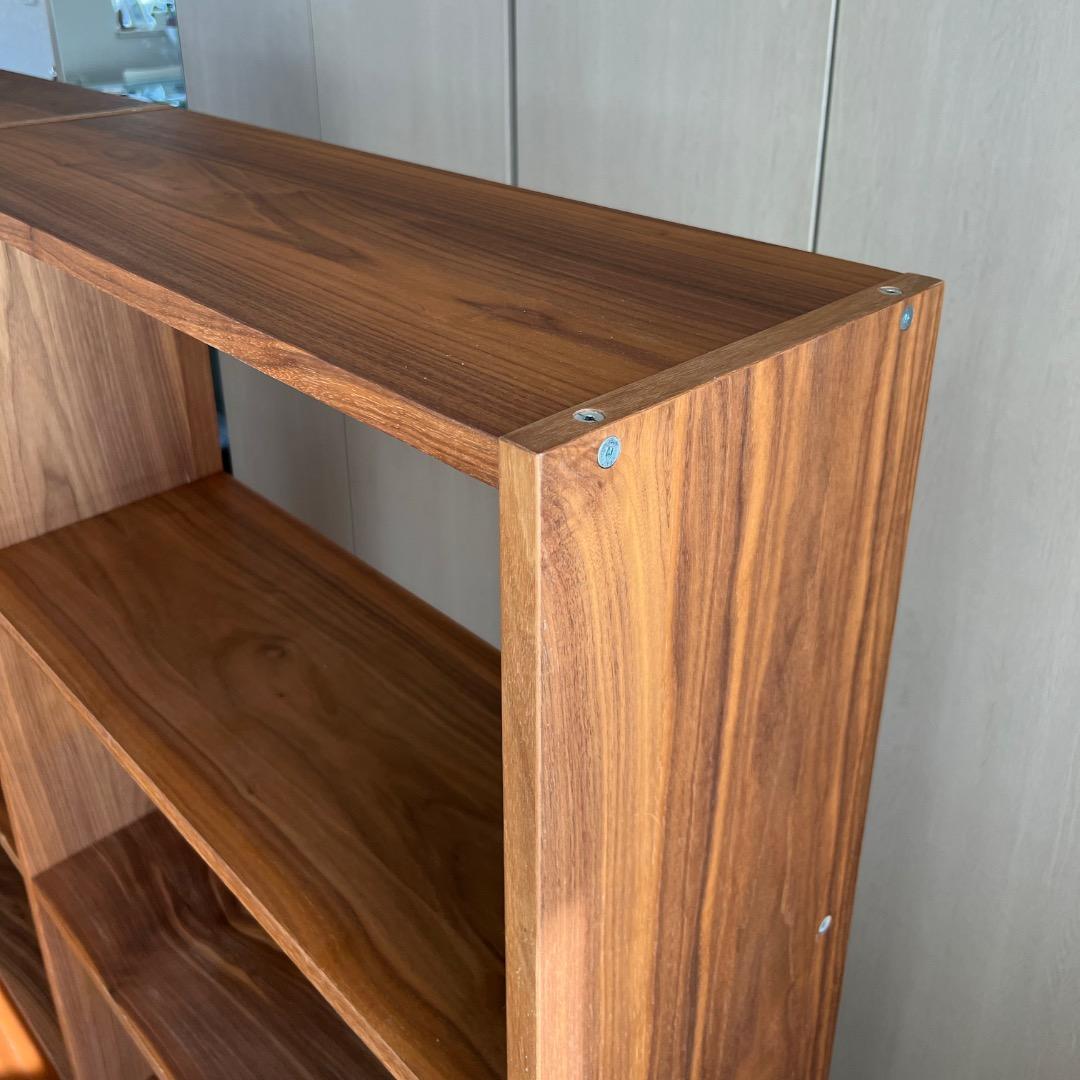 無印良品 スタッキングシェルフ・ワイド・追加３段・ウォールナット材