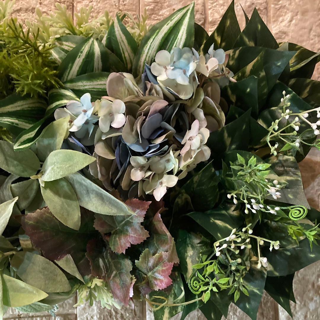 光触媒　人工観葉植物　ウォールグリーン　フェイクグリーン　壁掛け1220×3
