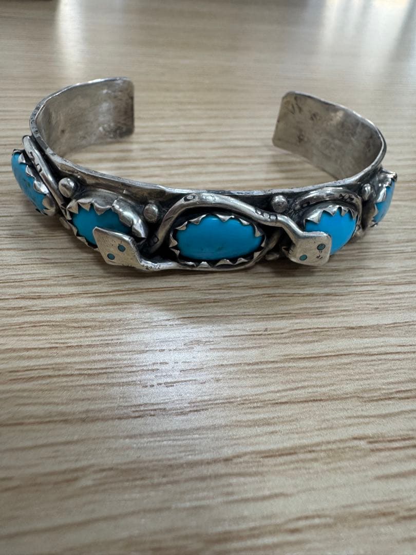 ターコイズ シルバー 925バングル
