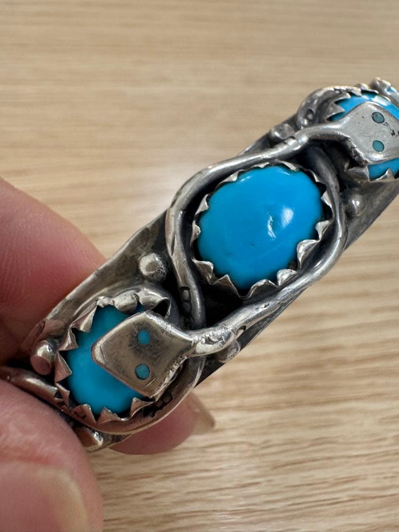 ターコイズ シルバー 925バングル