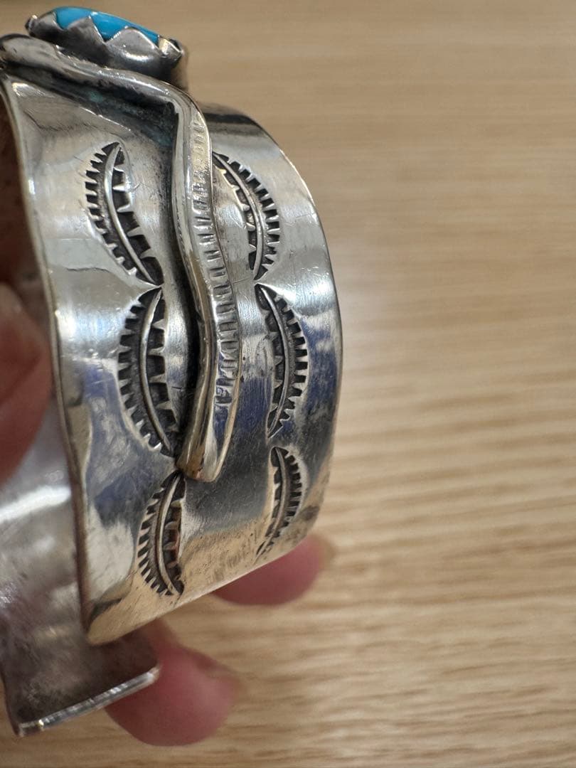 ターコイズ シルバー 925バングル