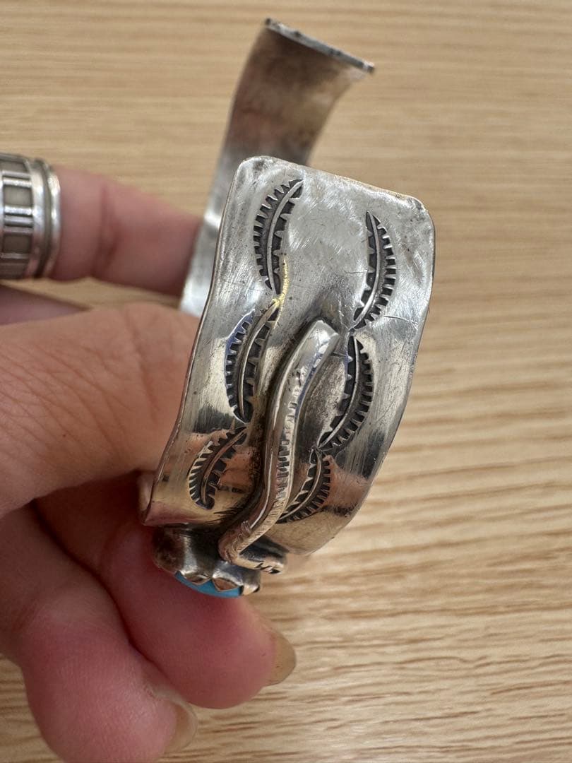 ターコイズ シルバー 925バングル