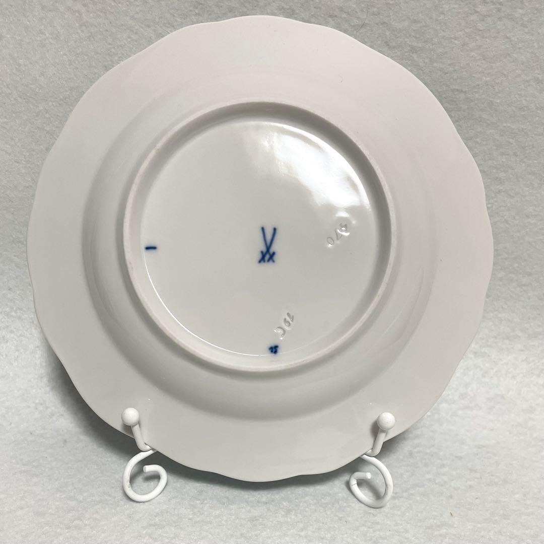 【2点】美品 マイセン ブルーオニオン 16.5cm デザートプレート