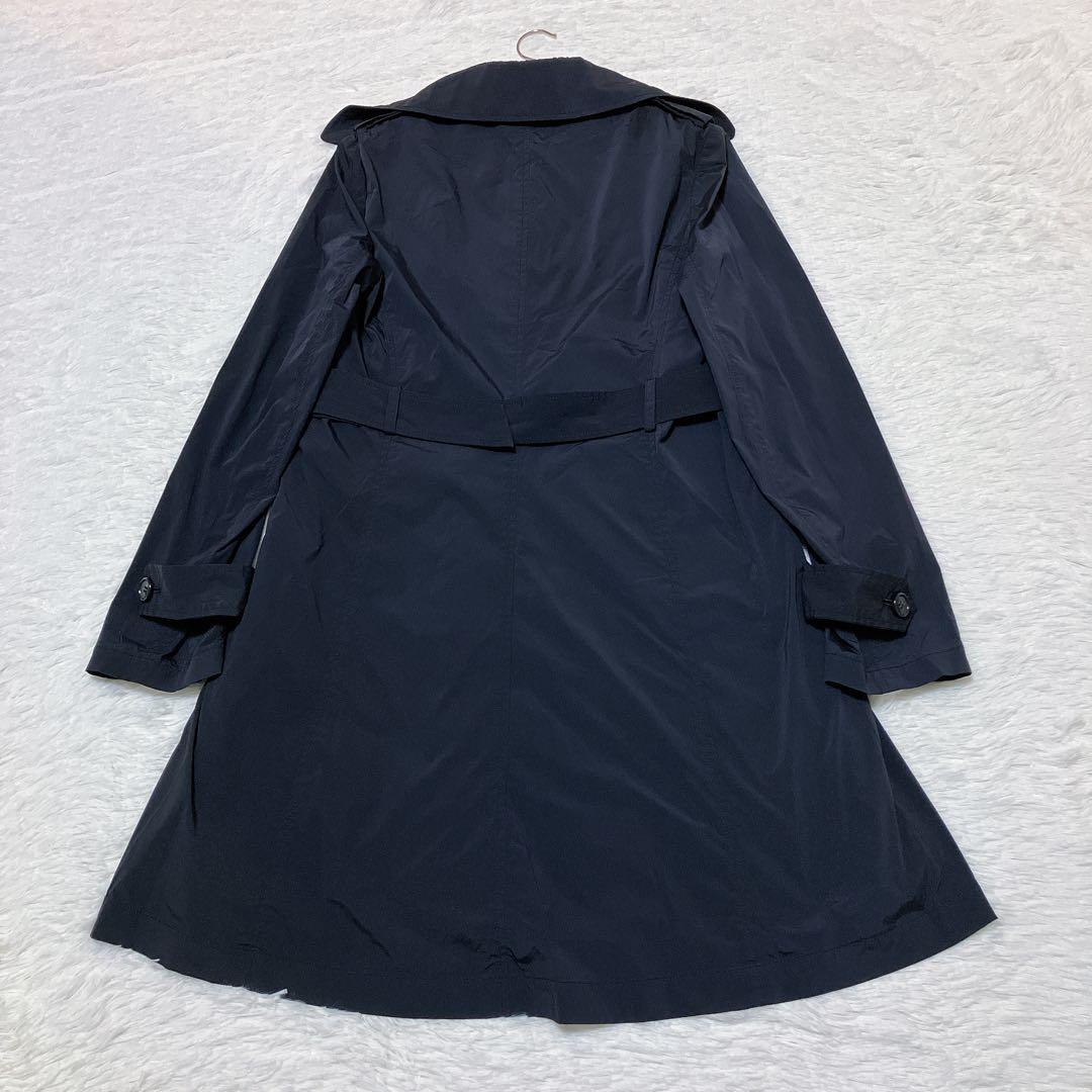 【美品】セオリーリュクス ライナー付 トレンチコート 黒 サイズ40/M