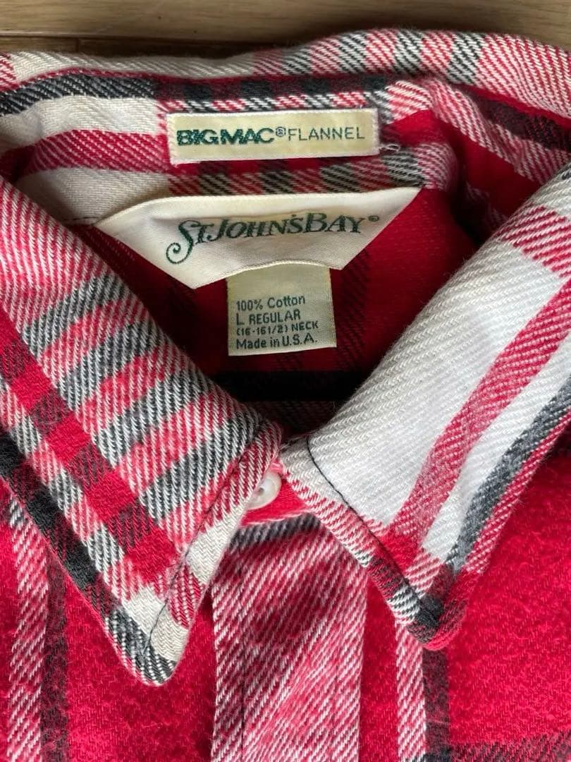 70s BIG MAC フランネルシャツ チェックJCPenney ヴィンテージ