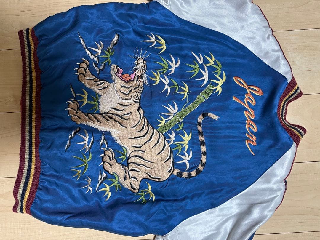 テーラー東洋 スカジャン TT11781 M 虎 舞妓 リバーシブル サテン