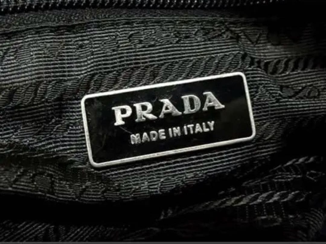 PRADA プラダ テスートナイロン×レザー ハンドバッグ ボストン ブラック