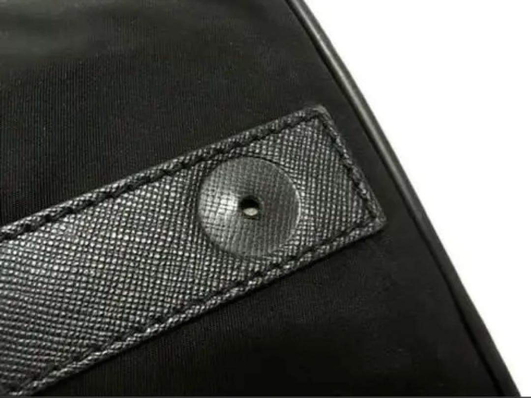 PRADA プラダ テスートナイロン×レザー ハンドバッグ ボストン ブラック