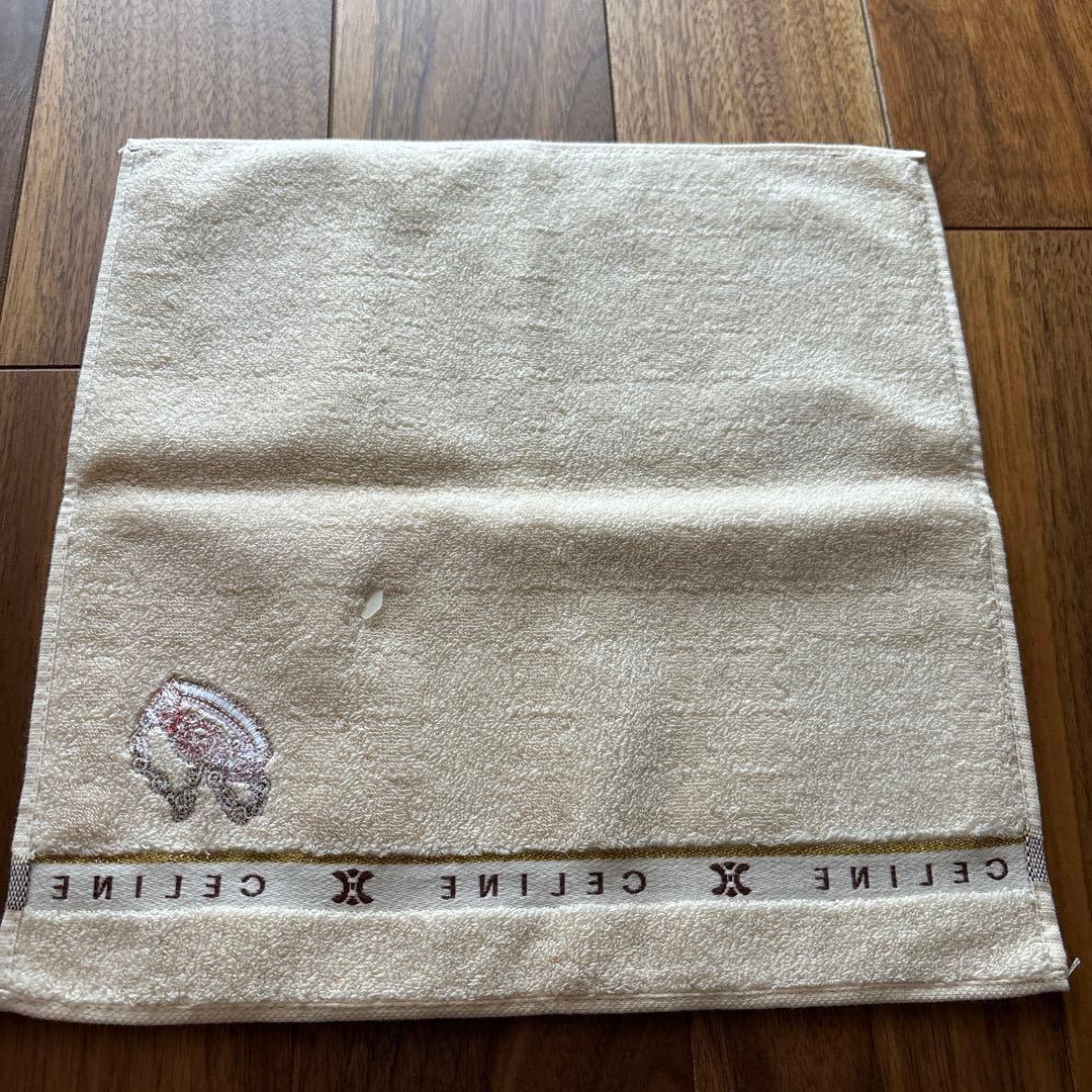 【nao】新品　セリーヌ　マカダム柄　ハンドタオル　タオルハンカチ　4枚