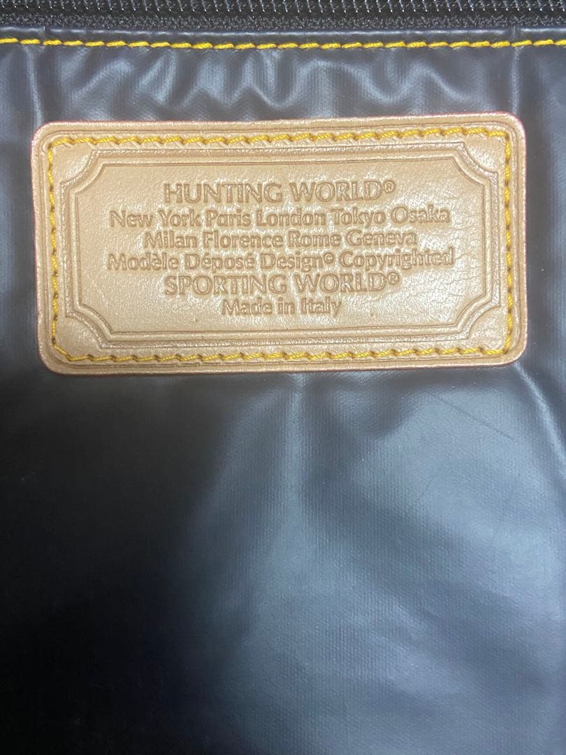わ*お様 【極美品】HUNTING WORLD ボストンバッグ イタリア製正規品