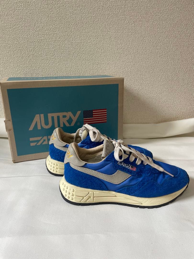 人気　オートリー　レトロ　スニーカー　ブルー