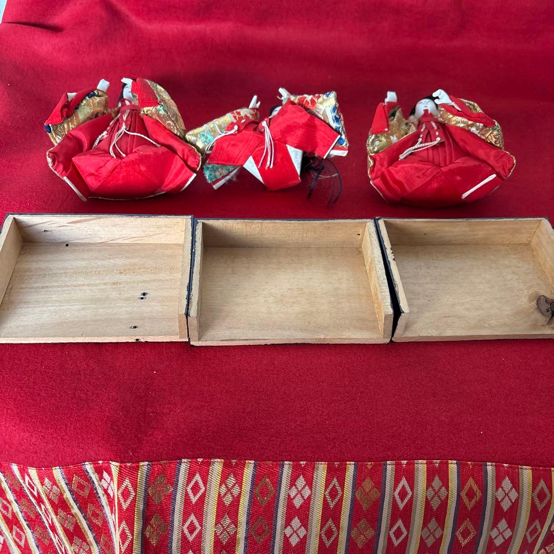 雛人形　三人官女　1956年　ビンテージ & 高杯2個