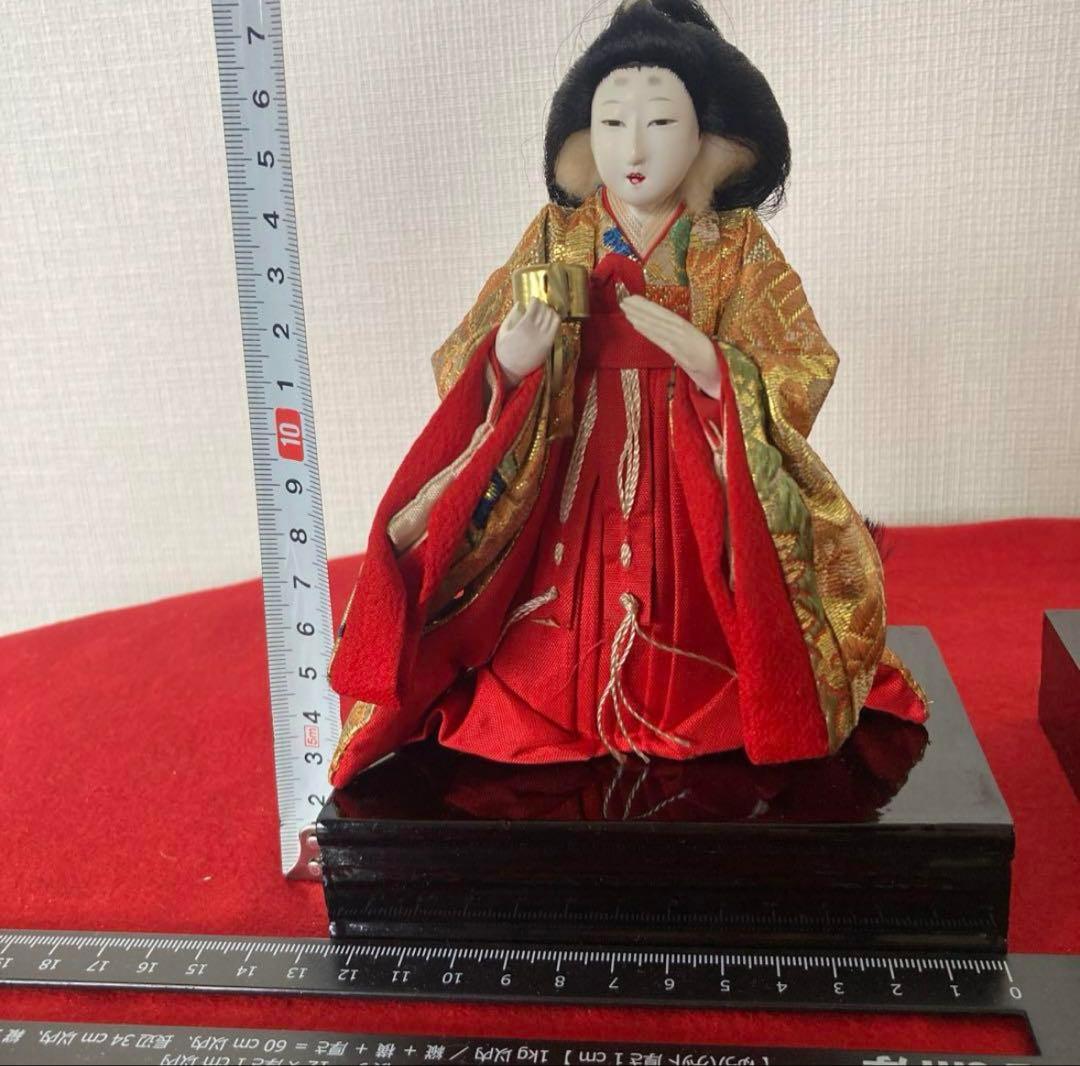 雛人形　三人官女　1956年　ビンテージ & 高杯2個