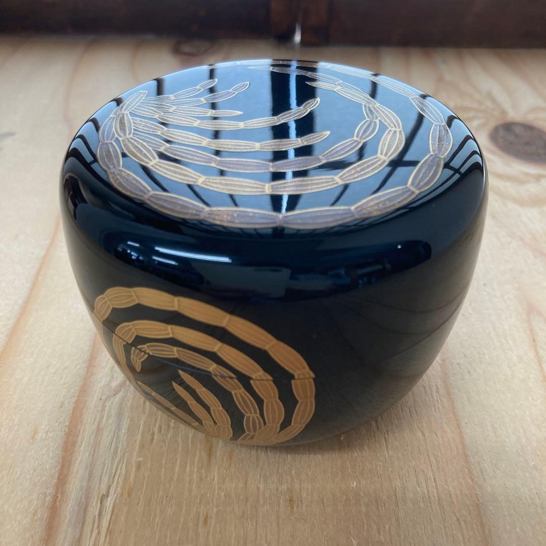 茶道具　木賊丸蒔絵平棗　川瀬表完　造　　葆光斎書付　共箱　S31HN