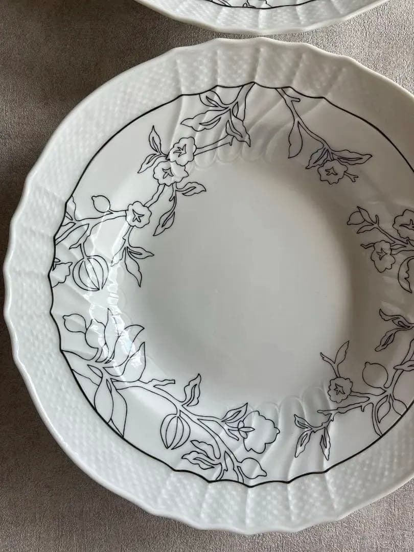 Richard Ginori ラマージュノア ベッキオホワイト ディープ 2枚