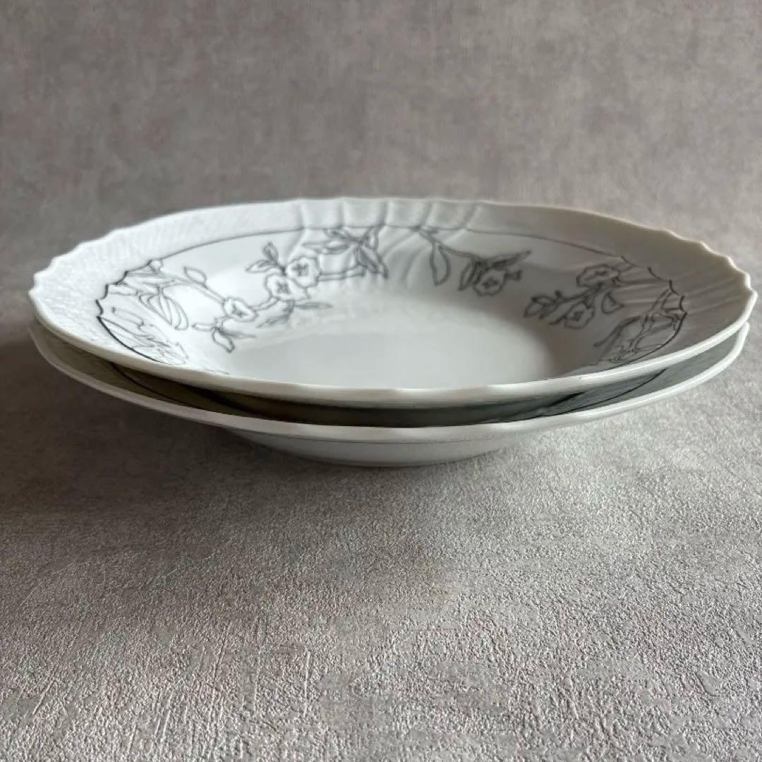 Richard Ginori ラマージュノア ベッキオホワイト ディープ 2枚