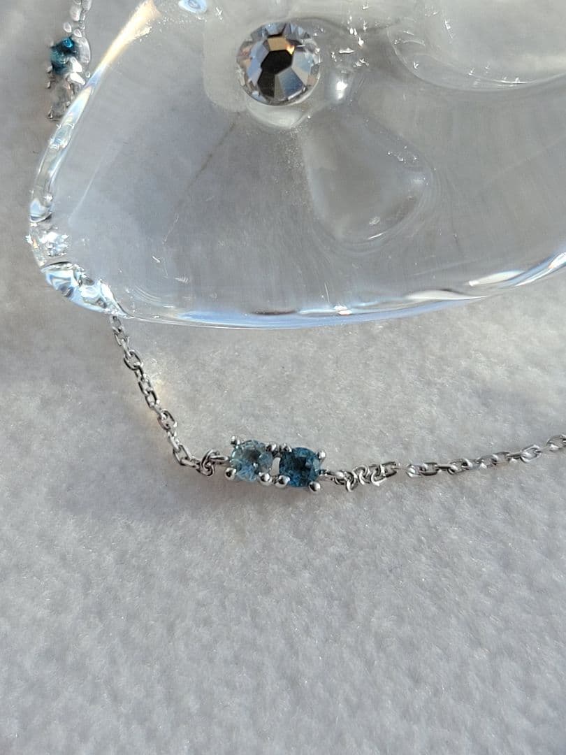 美品★Canal 4℃ K10 WG ブレスレット ブルートパーズ アクアマリン