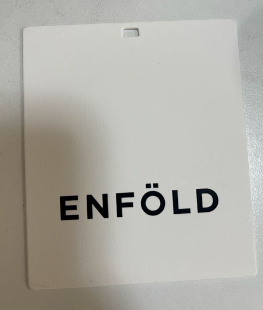 【ENFOLD 】2025SS 半袖ホワイトシャツ 38