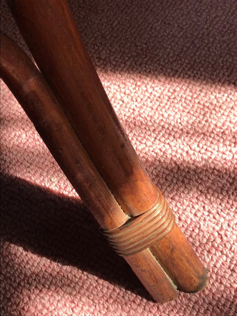 ラタン 籐家具 チェア 1脚 ヴィンテージ 古家具 ビンテージ