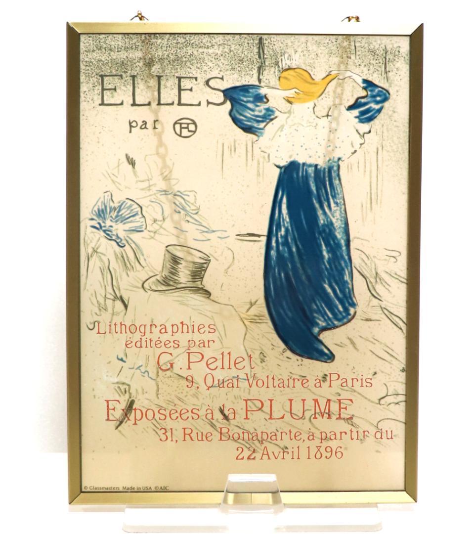 ロートレック ヴィンテージ ステンドグラス ELLES 彼女たち 宣伝ポスター