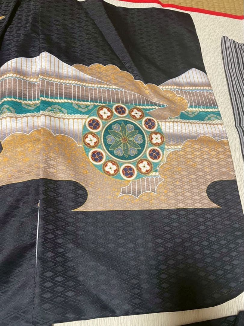 袴セット　七五三　箱入り　男の子　兜　黒