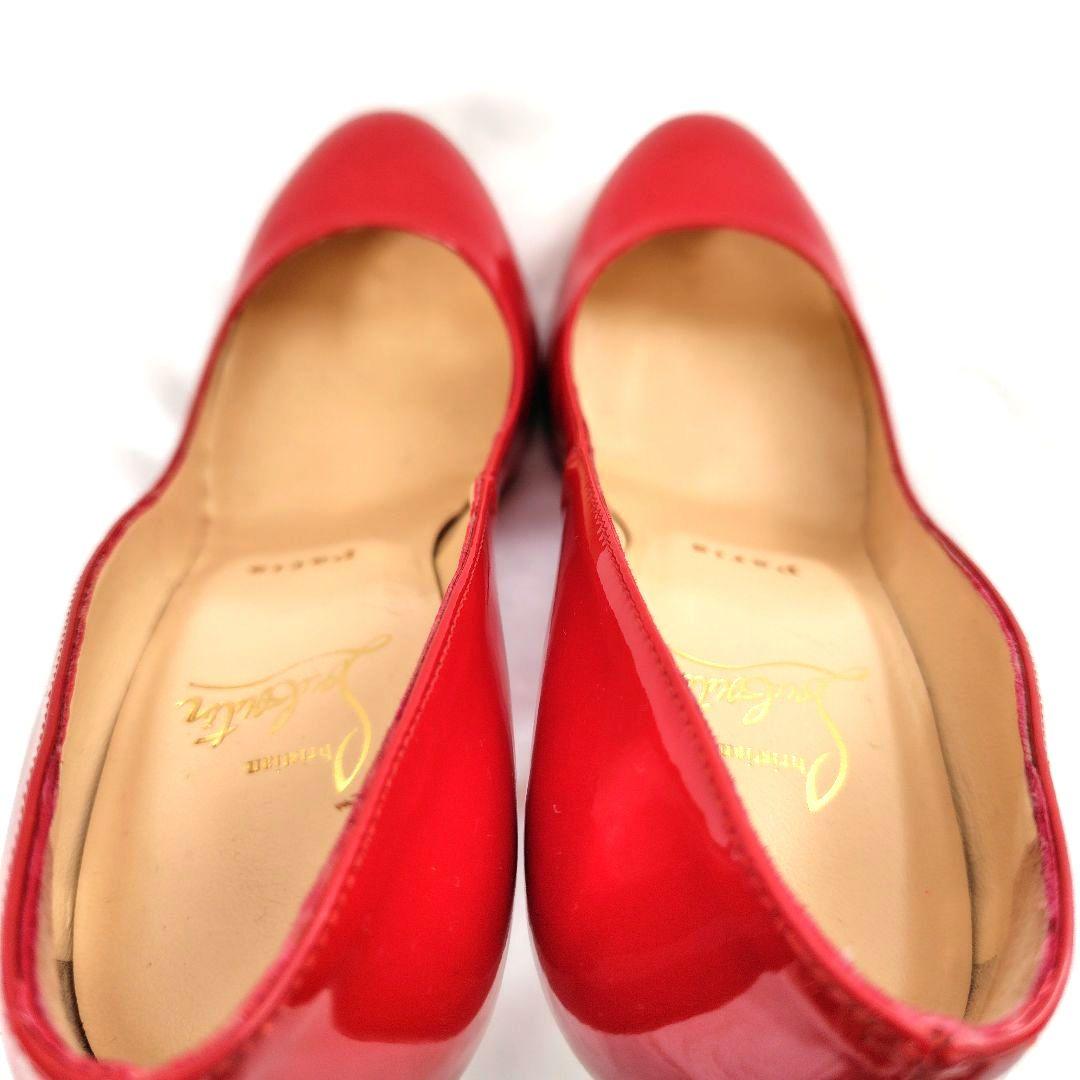 ✨️職人のリペア済✨️良品❤クリスチャンルブタン シンプルパンプ パンプス 赤