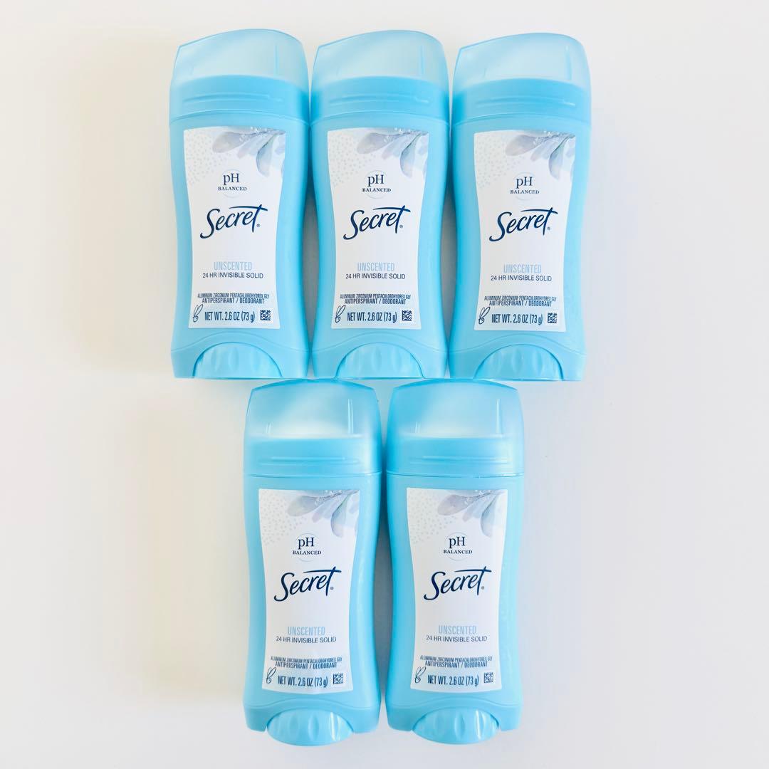 最安値！シークレット 無香料　73g 5本