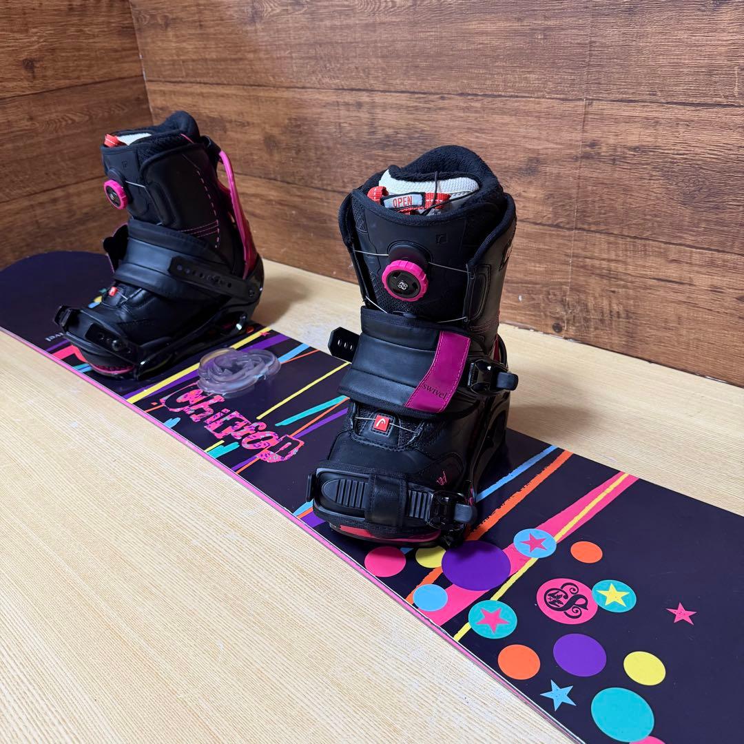 SWIVEL 初心者オススメ　レディース スノーボード 3点セット　メンテ済み