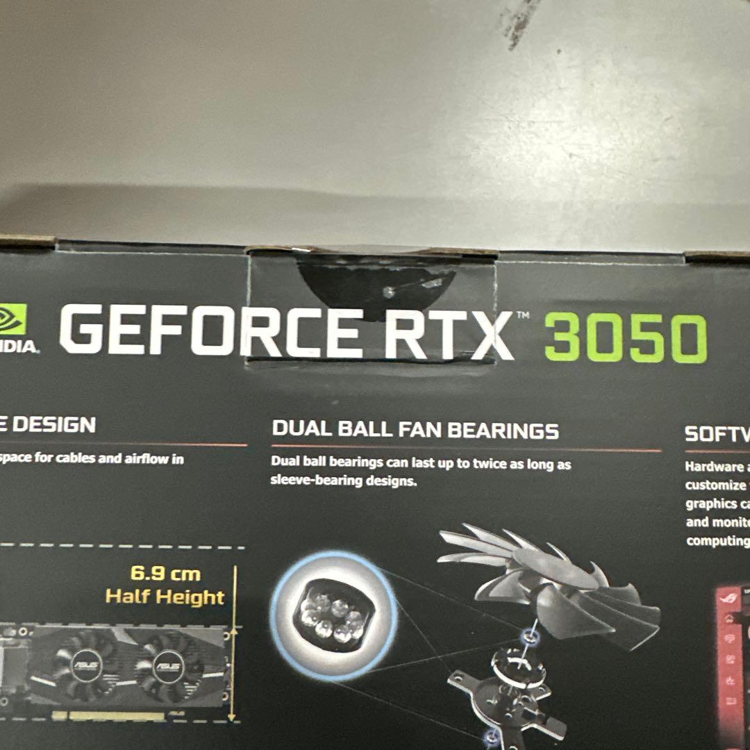 グラフィックボード・グラボ・ビデオカード ASUS GeForce RTX3050 LP BRK OC Edi 6GB