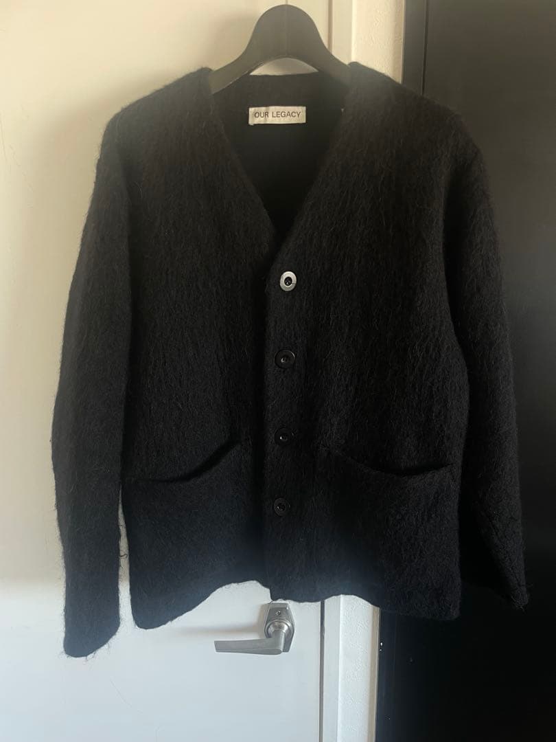 【OUR LEGACY】モヘアカーディガン ブラック
